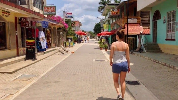 The downtown area of San Ignacio Belize