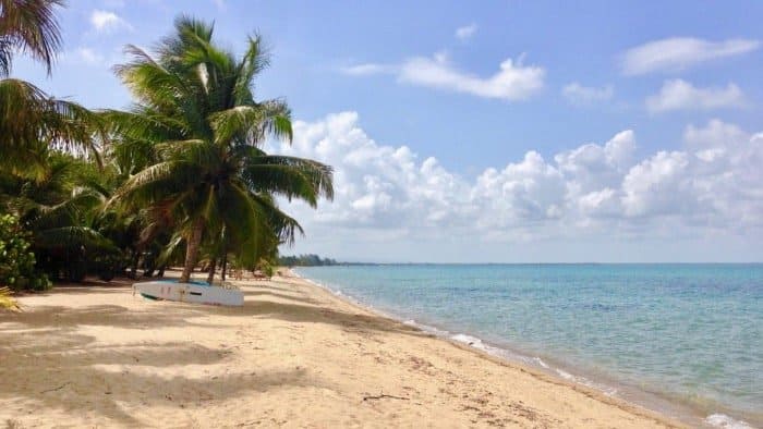 The beach portion of some Ambergris Caye Belize Real Estate