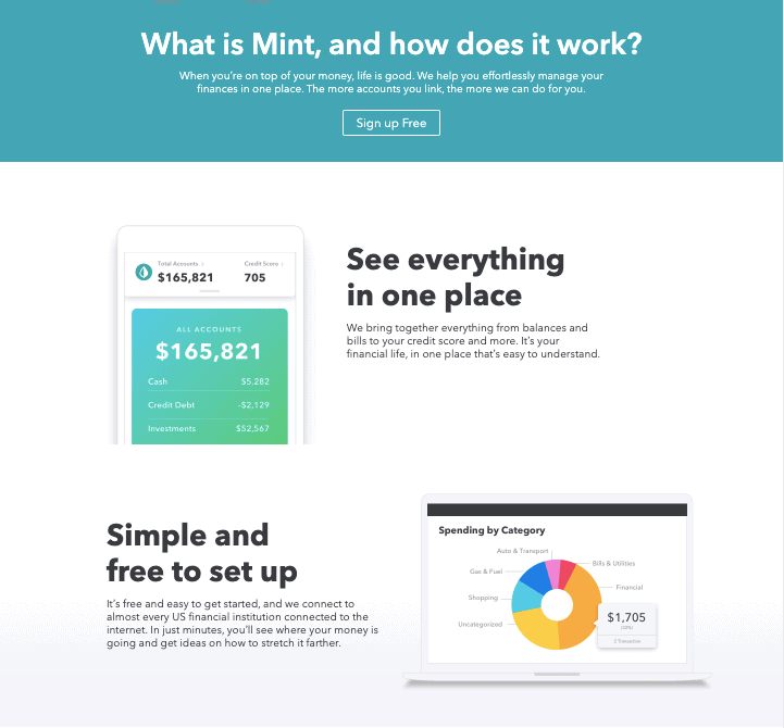 personal capital vs mint vs quicken vs money dance vs countabout option four