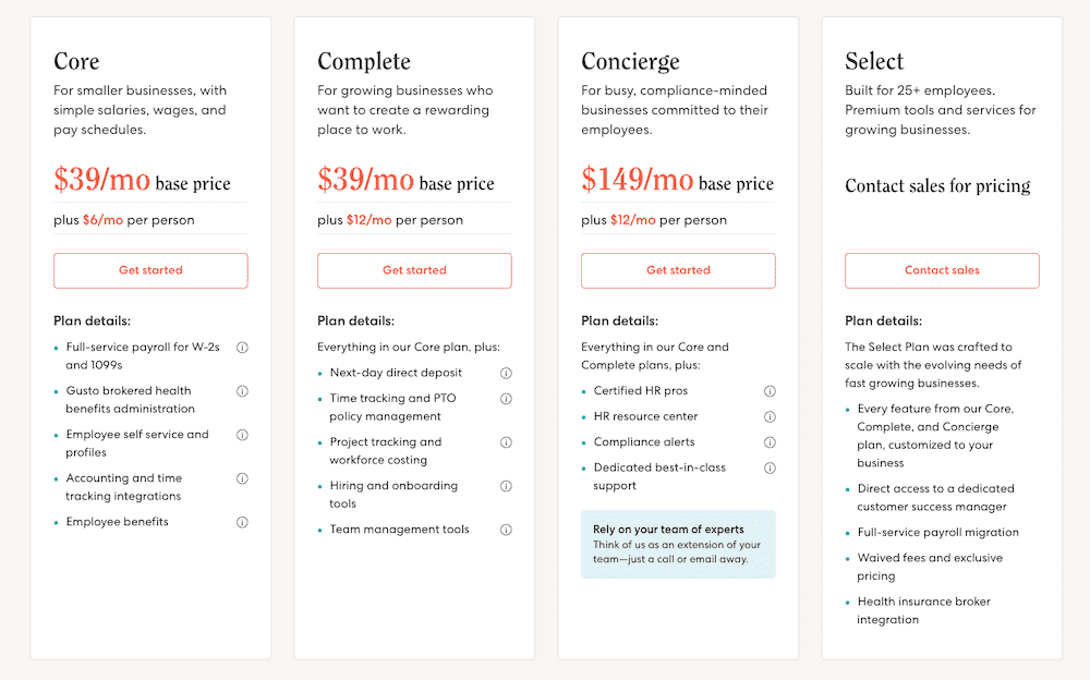 Gusto Payroll Review and Pricing