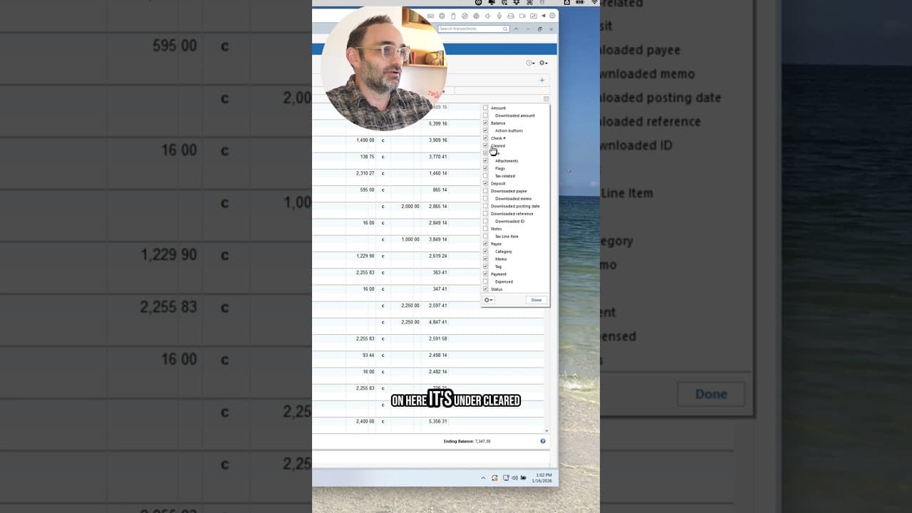 YOUTUBE VIDEO: What Reconciling Means In Quicken And Why It Matters