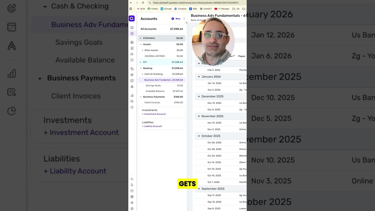 YOUTUBE VIDEO: Stop Letting Quicken Guess Your Transactions Wrong