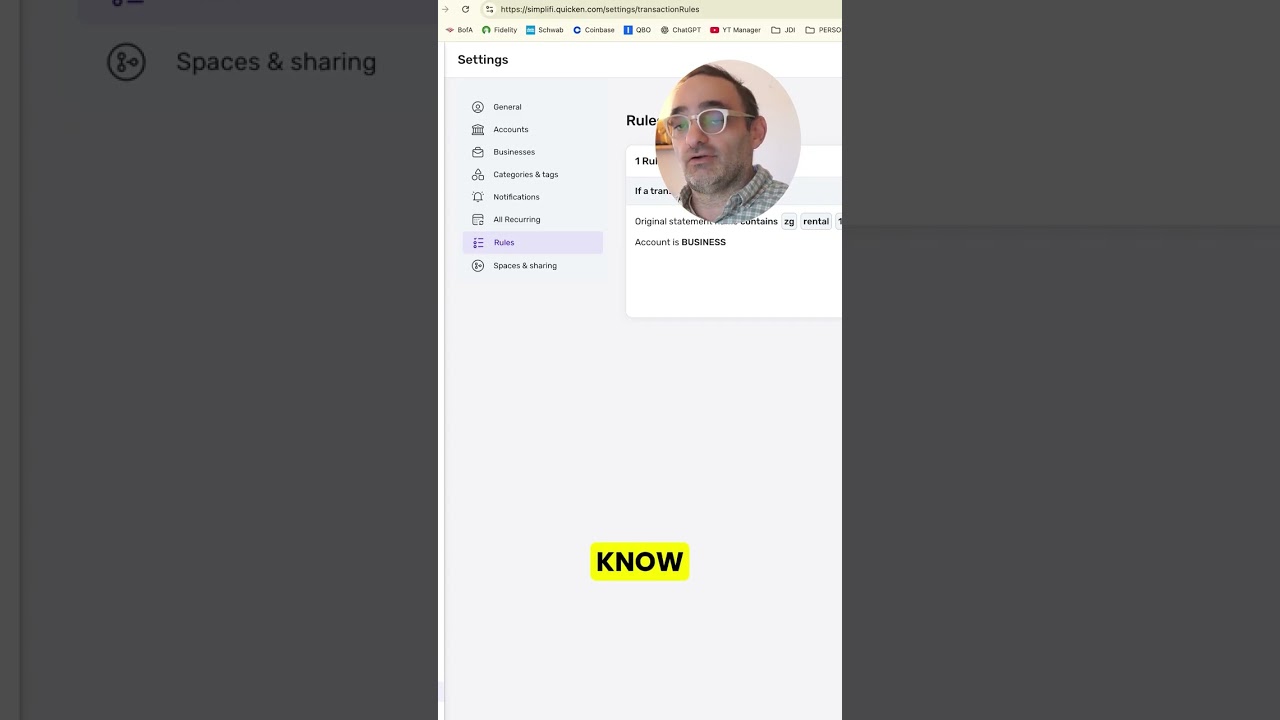 YOUTUBE VIDEO: Fix Your Rules And Save Hours In Quicken