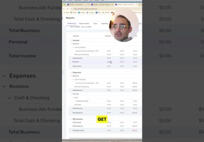 YOUTUBE VIDEO: Why Separating Business And Personal Reports Matters