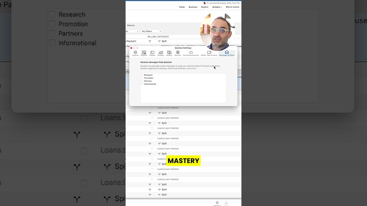 YOUTUBE VIDEO: How To Set Up Quicken The Right Way