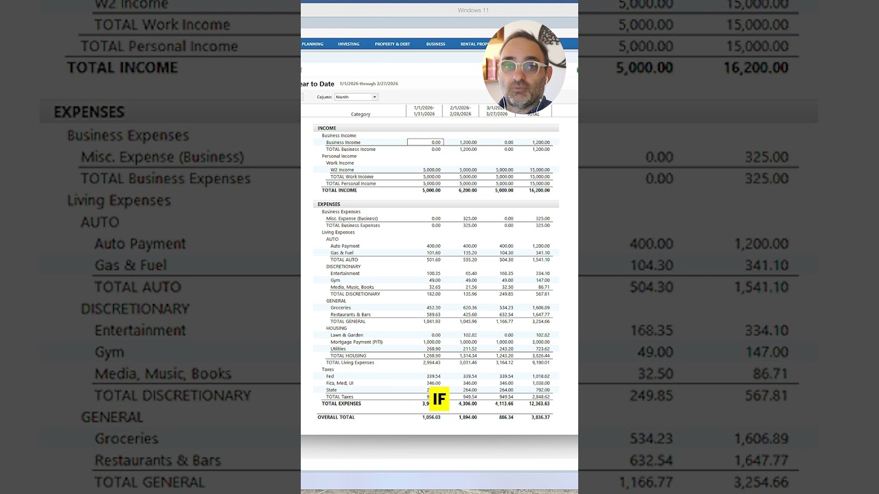 YOUTUBE VIDEO: The Two Financial Metrics In Quicken That Actually Matter