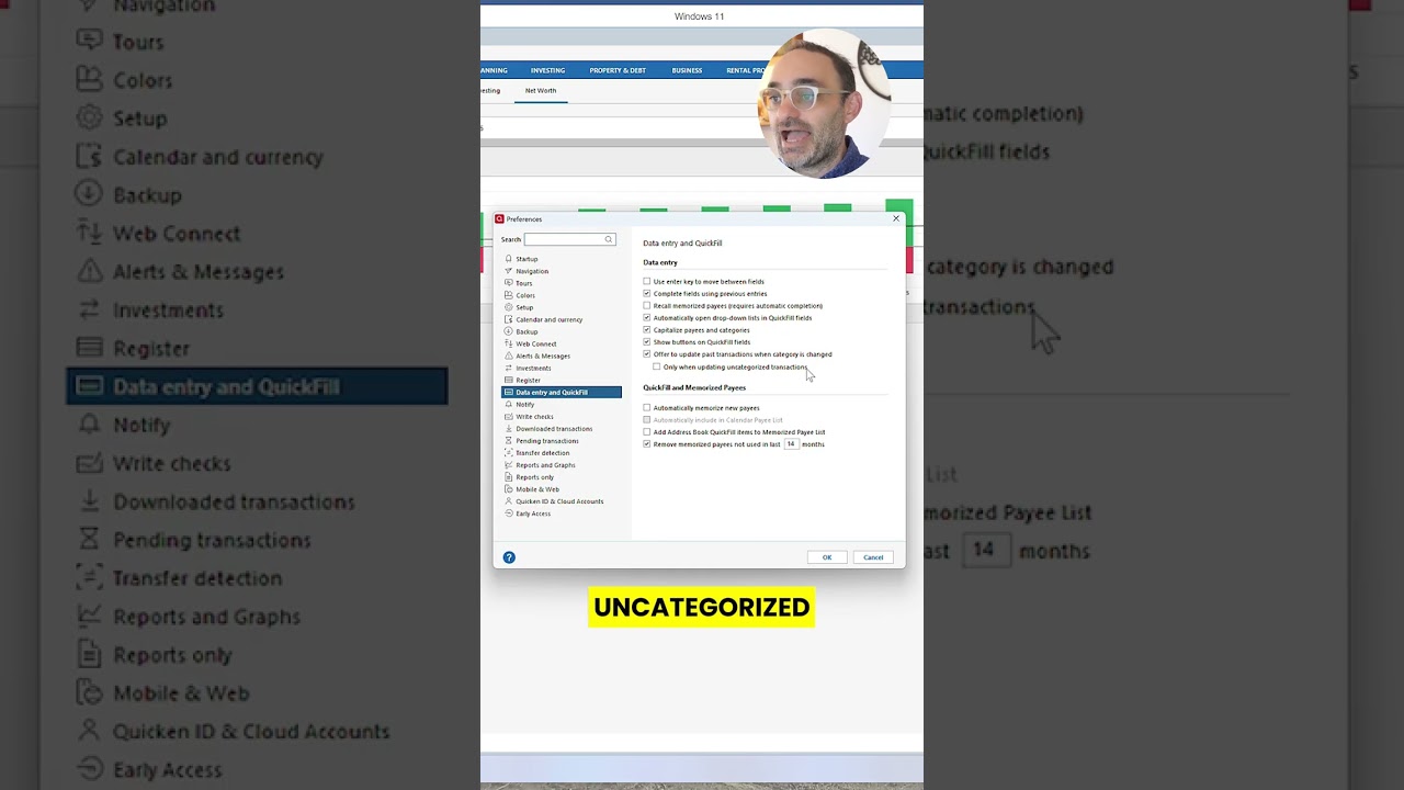 YOUTUBE VIDEO: Why You Should NOT Auto Add Transactions In Quicken