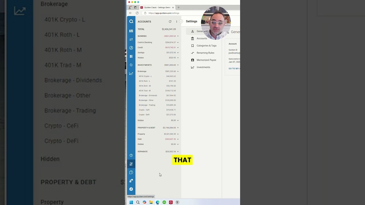 YOUTUBE VIDEO: What You Can Actually Do Inside Quicken Web