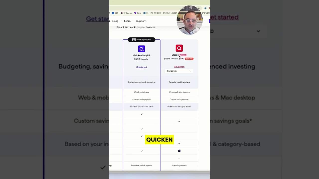 YOUTUBE VIDEO: Quicken Simplifi or Classic for Beginners