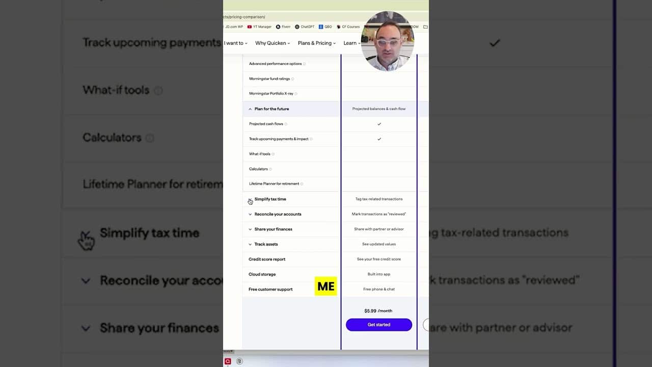 YOUTUBE VIDEO: Quicken Investment and Tax Tools Compared