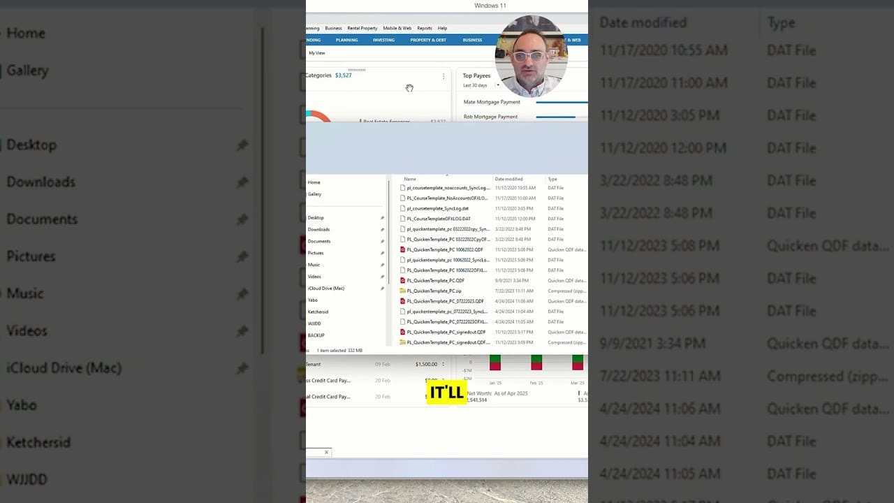 YOUTUBE VIDEO: Where Quicken Classic Stores Your Data