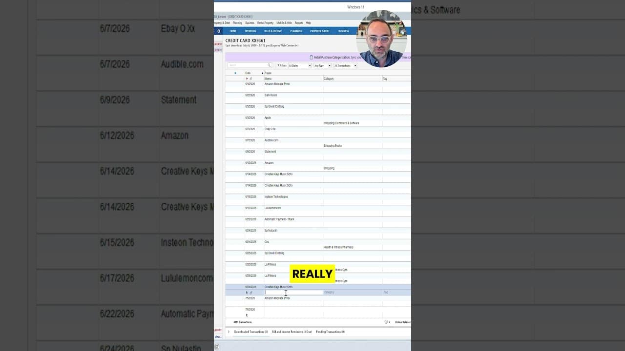 YOUTUBE VIDEO: Turn Quicken Transactions Into Useful Reports