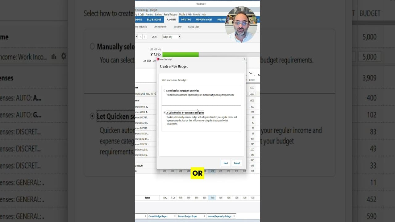 YOUTUBE VIDEO: How Quicken Builds Your First Budget