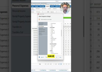 YOUTUBE VIDEO: Choose the Right Quicken Budget Categories