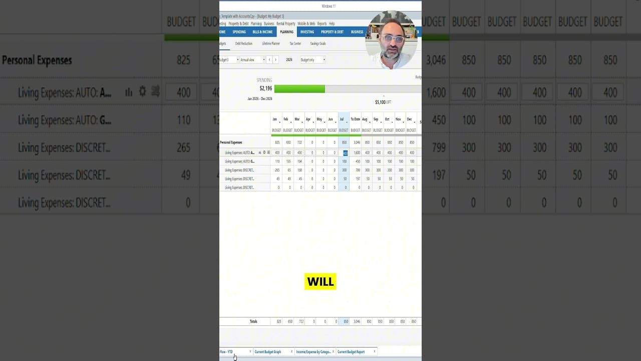YOUTUBE VIDEO: Why I Still Recommend Quicken Budgeting