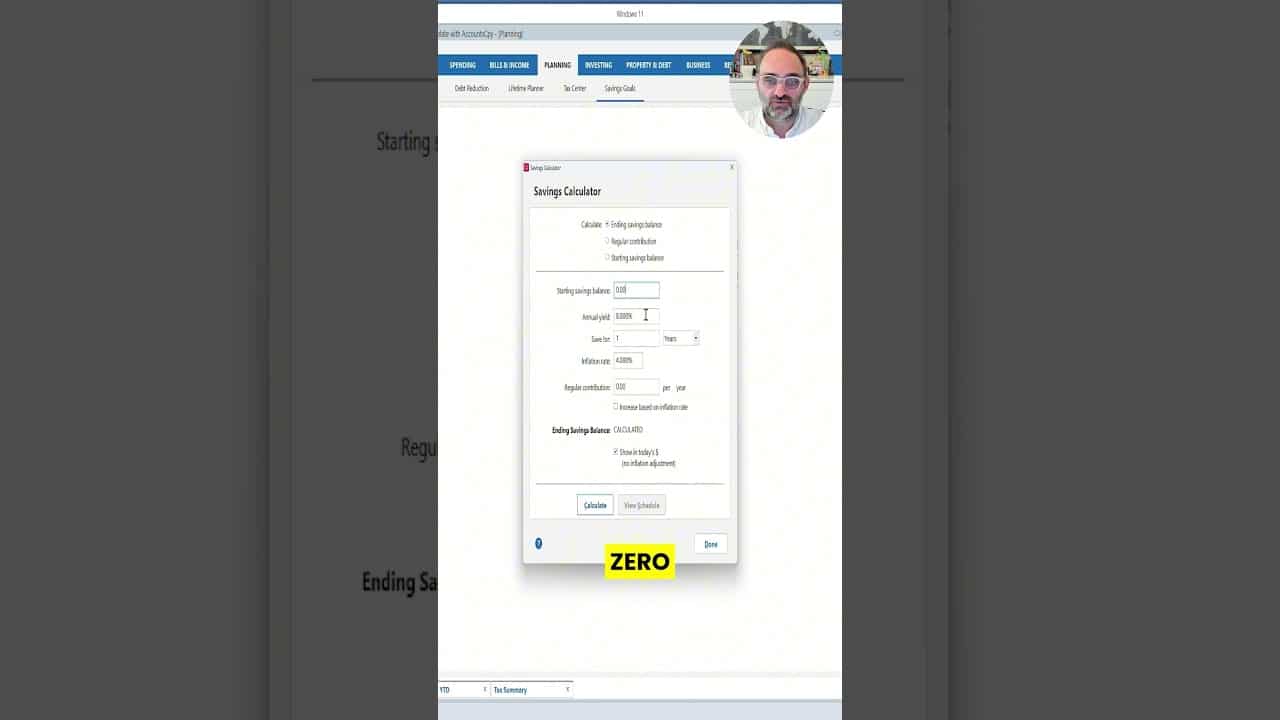 YOUTUBE VIDEO: How Quicken Calculates Your Future Savings