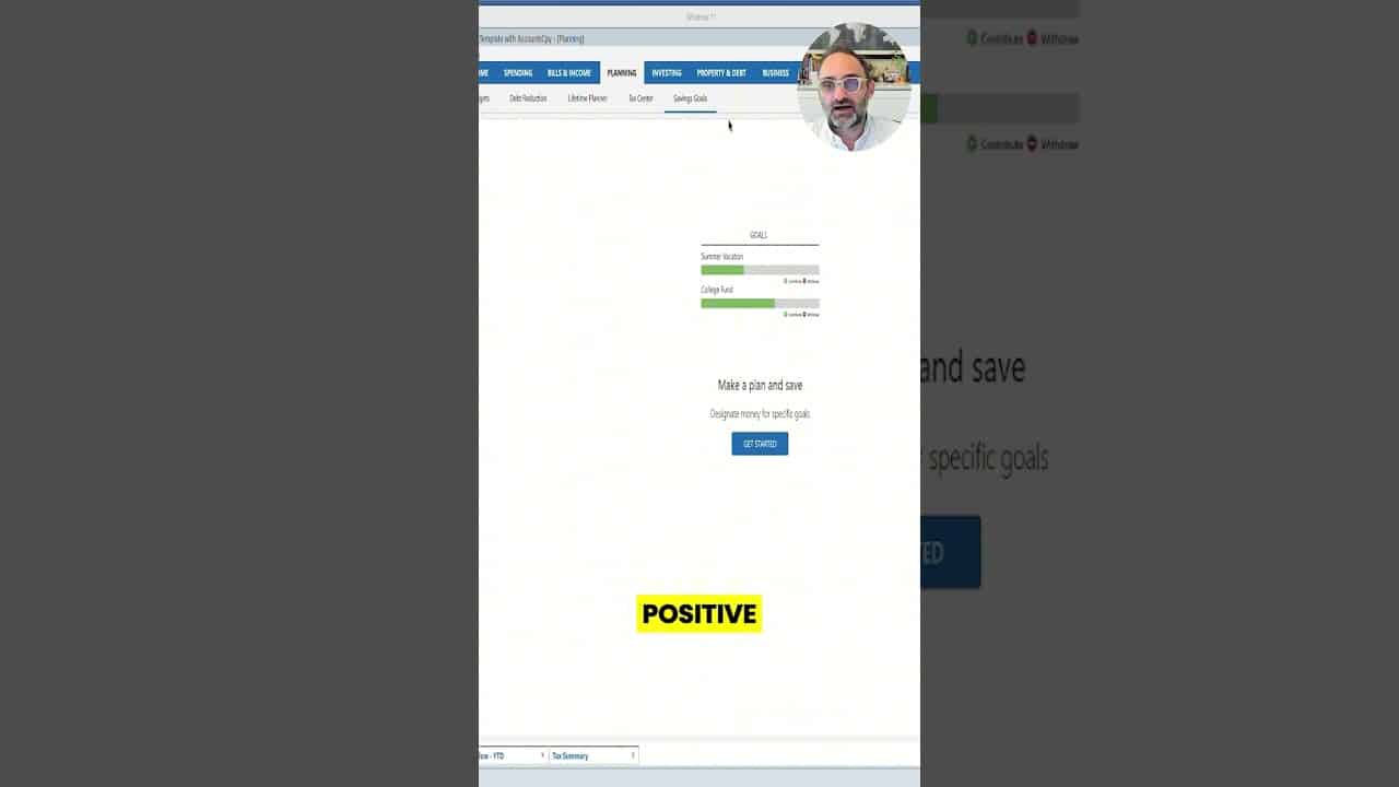 YOUTUBE VIDEO: How Quicken Helps Track Short Term Savings