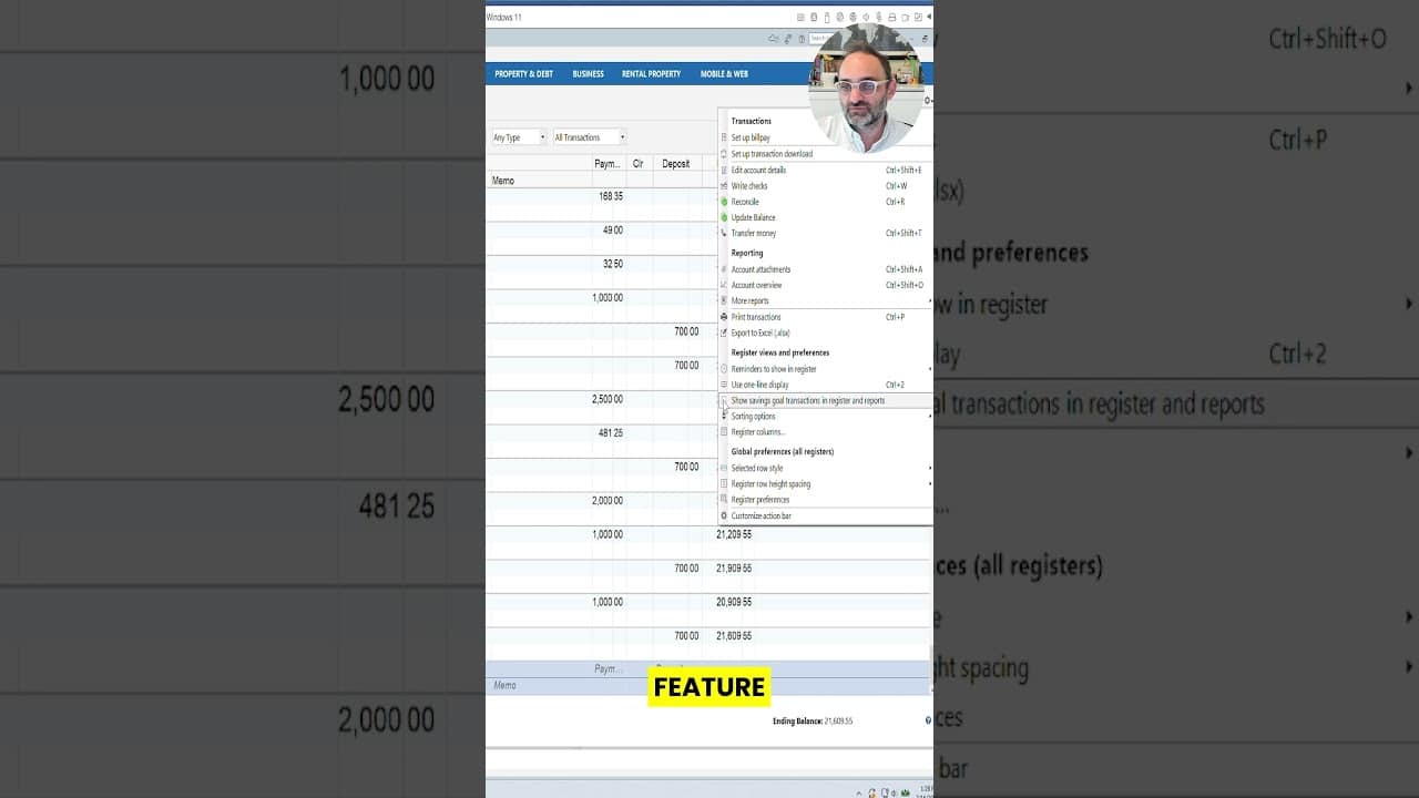 YOUTUBE VIDEO: Why I Prefer Real Savings Accounts in Quicken