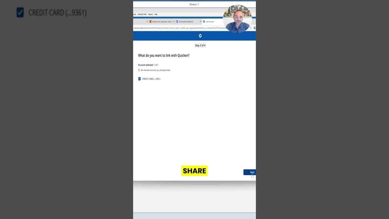 YOUTUBE VIDEO: Authorize Your Chase Account in Quicken