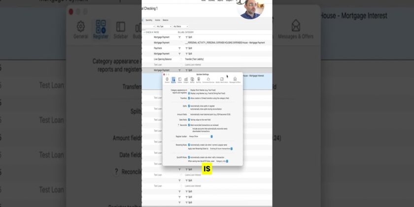YOUTUBE VIDEO: Two Quicken Settings That Make Life Easier